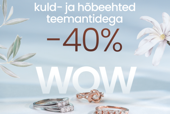 GIVEN kuld- ja hõbeehete valik teemantidega –40%.