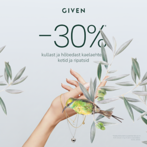 GIVEN hõbedast ja kullast ketid, kaelaehted ja ripatsid -30%