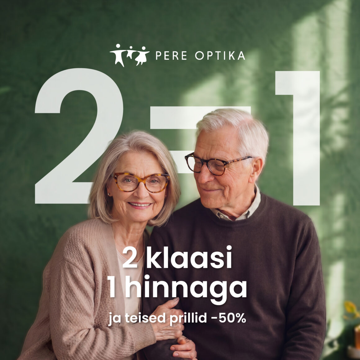 Näe! 2 klaasi 1 hinnaga ja teised prillid -50% Näe! 2 klaasi 1 hinnaga ja teised prillid -50%