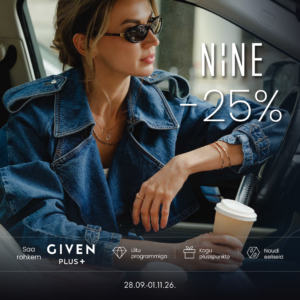 GIVENis on NINE kuldehted – 25%