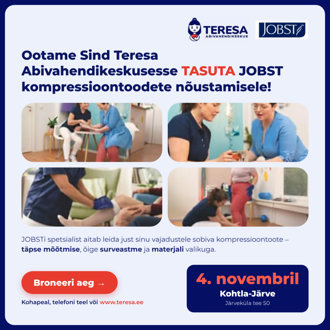 Teresa Abivahendikeskus ootab tasuta nõustamisele! Teresa Abivahendikeskus ootab tasuta nõustamisele!